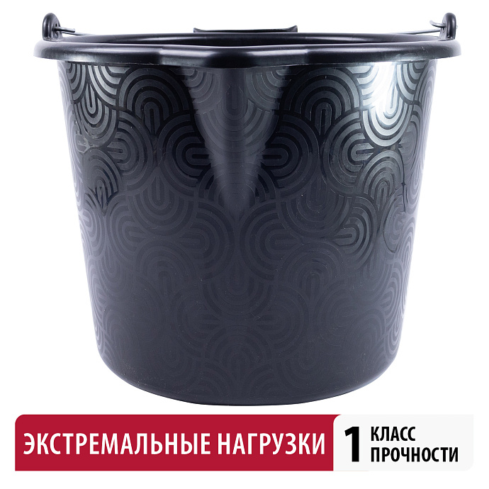 Ведро усиленное штукатурно-малярное 20 (с носиком) Политех QUALITY STRONG