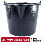 Ведро усиленное штукатурно-малярное 20 (с носиком) Политех QUALITY STRONG