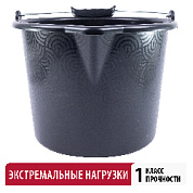 Ведро усиленное штукатурно-малярное 16 (с носиком) Политех QUALITY STRONG