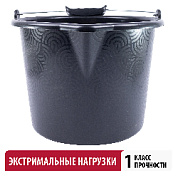 Ведро усиленное штукатурно-малярное 16 (с носиком) Политех QUALITY STRONG