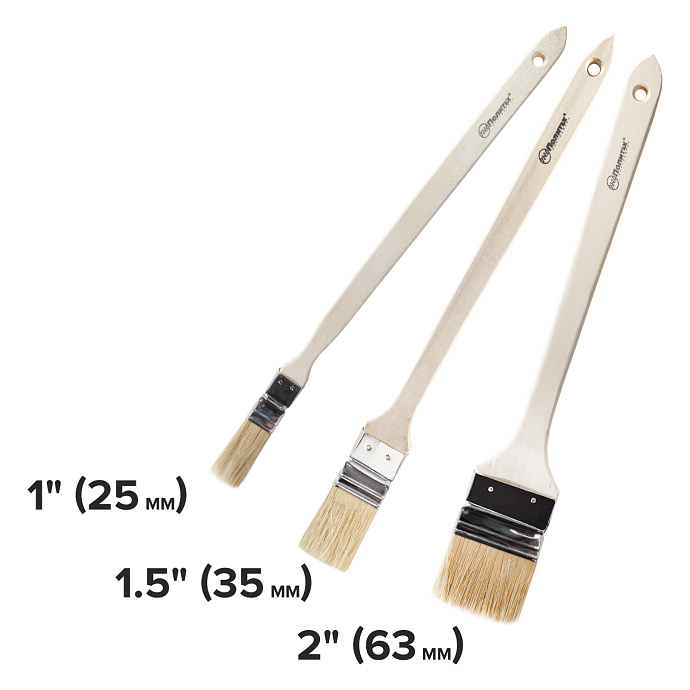 Набор кистей радиаторных 3 шт (1", 1,5", 2")