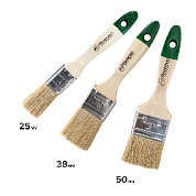 Набор кистей флейц, светлая щетина 3 шт (25, 38, 50 мм) ЕВРО